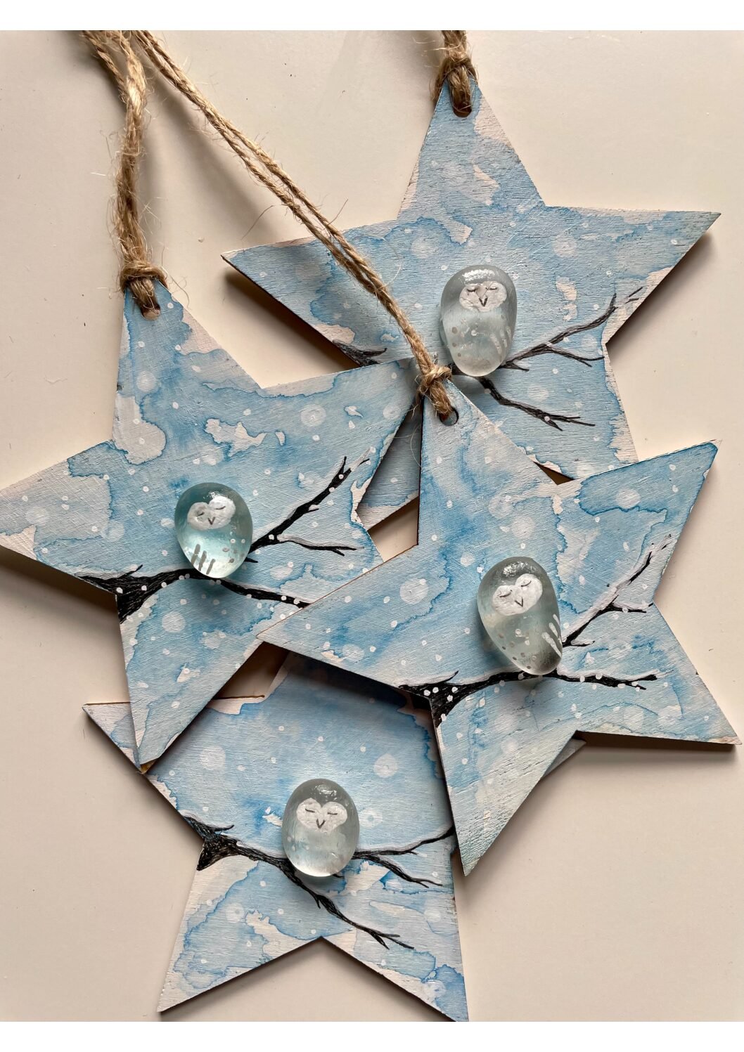 Christmas Owl Star Decoration