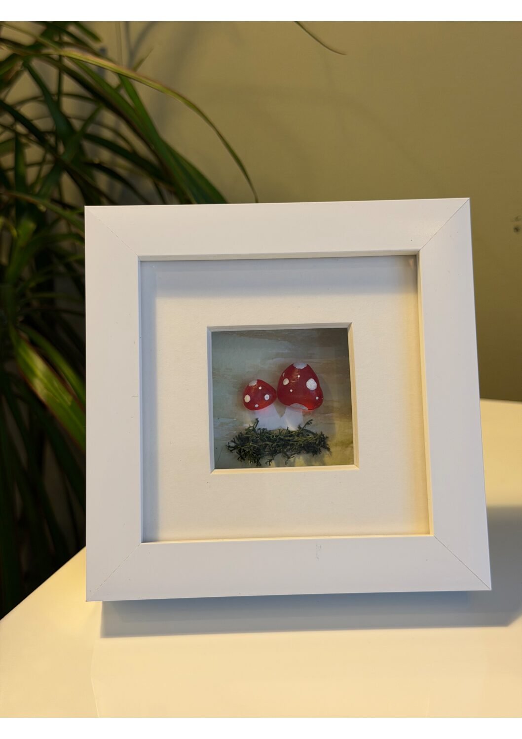 4x4" Sea Glass Toadstool Frame