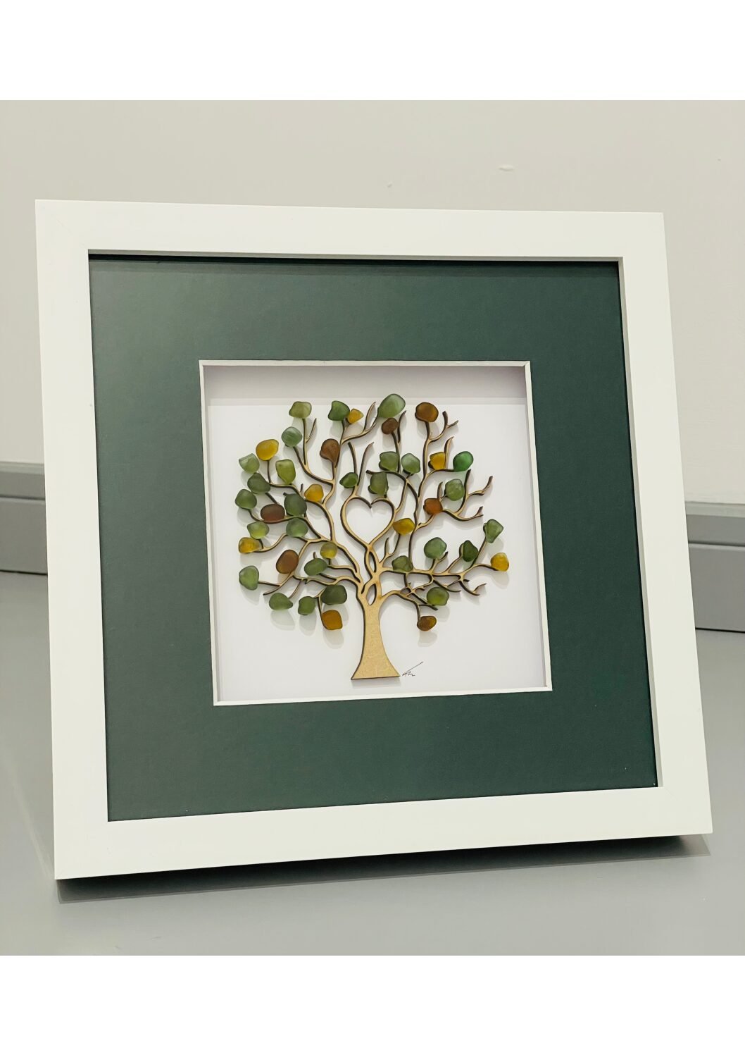 8x8" Sea Glass Tree