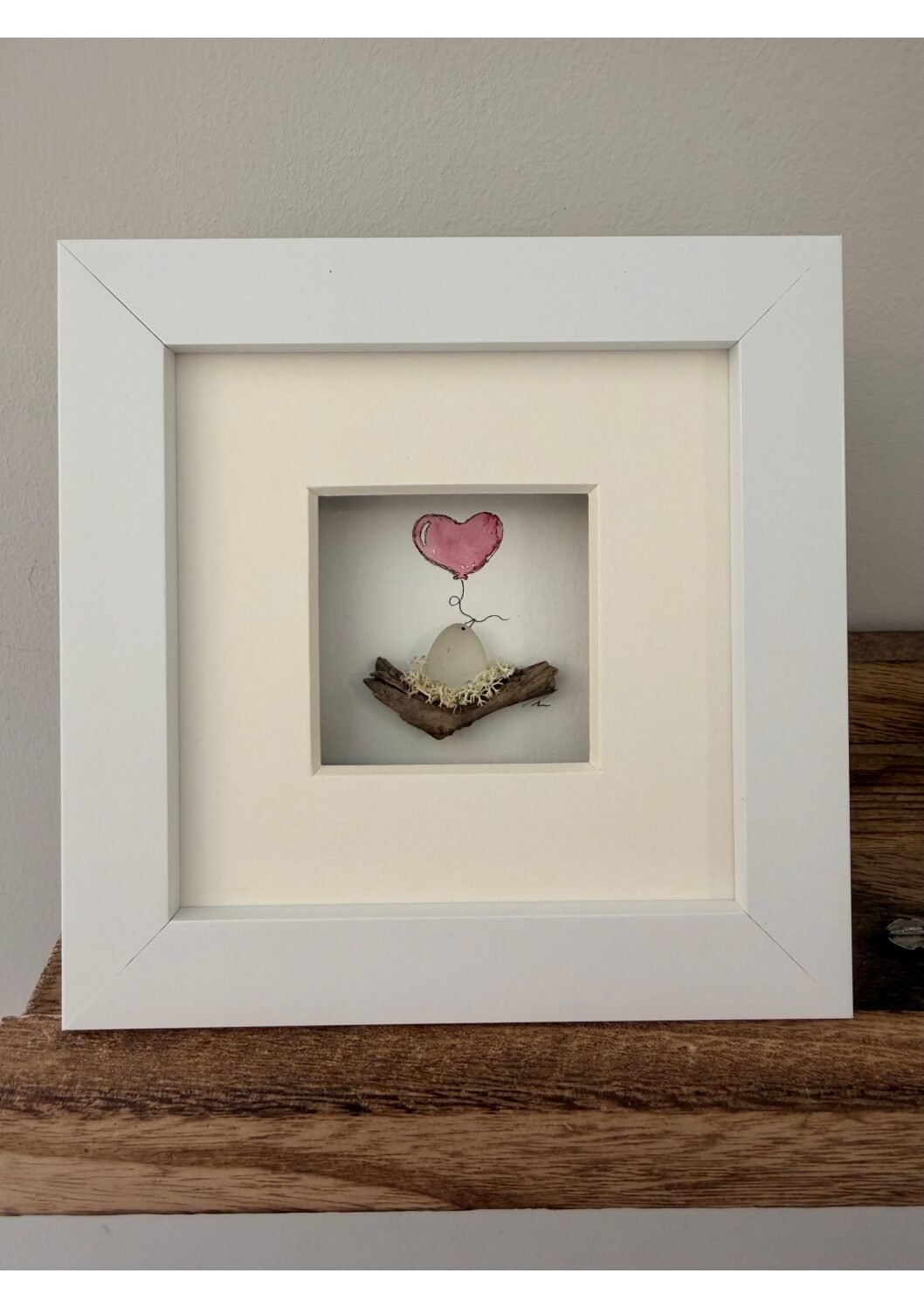 4x4" Seaglass Bird & Balloon
